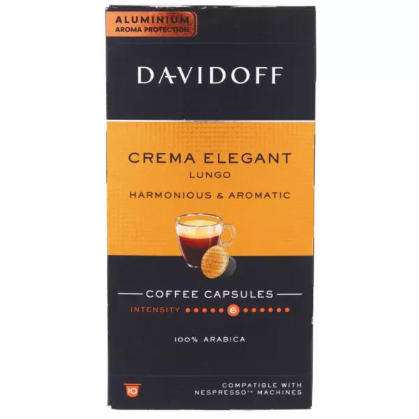 Davidoff Crema Elegance Coffee 10Capsules 55g.