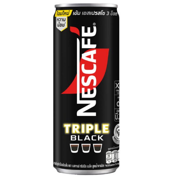 Nescafe Triple Black Low Sugar 210ml. - Image 2