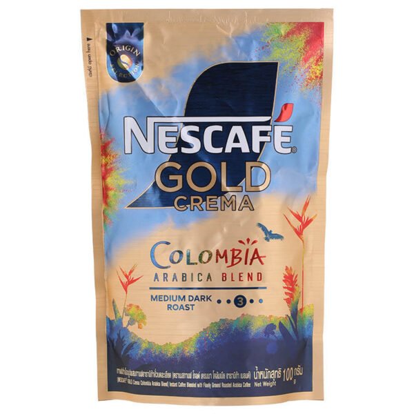 Nescafe Gold Crema Colombia Premium Instant Coffee Doy Pack 100g. - Image 2