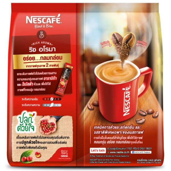 Nescafe Blend&Brew Instant Coffe Mix Rich Aroma 17g. Pack 40sachets - Image 2