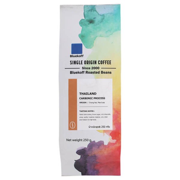 Bluekoff Roasted Coffee Beans Carbonic Process Arabica 250g.