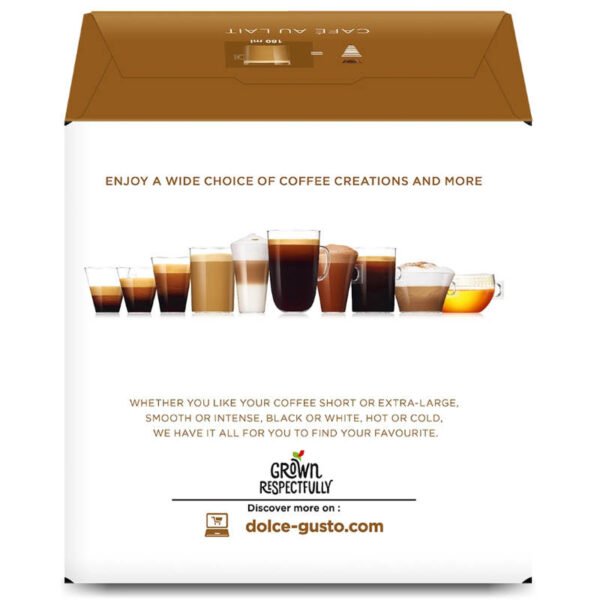 Nescafe Dolce Gusto Roast and Ground Coffee Cafe Au Lait 12capsules 120g. - Image 2